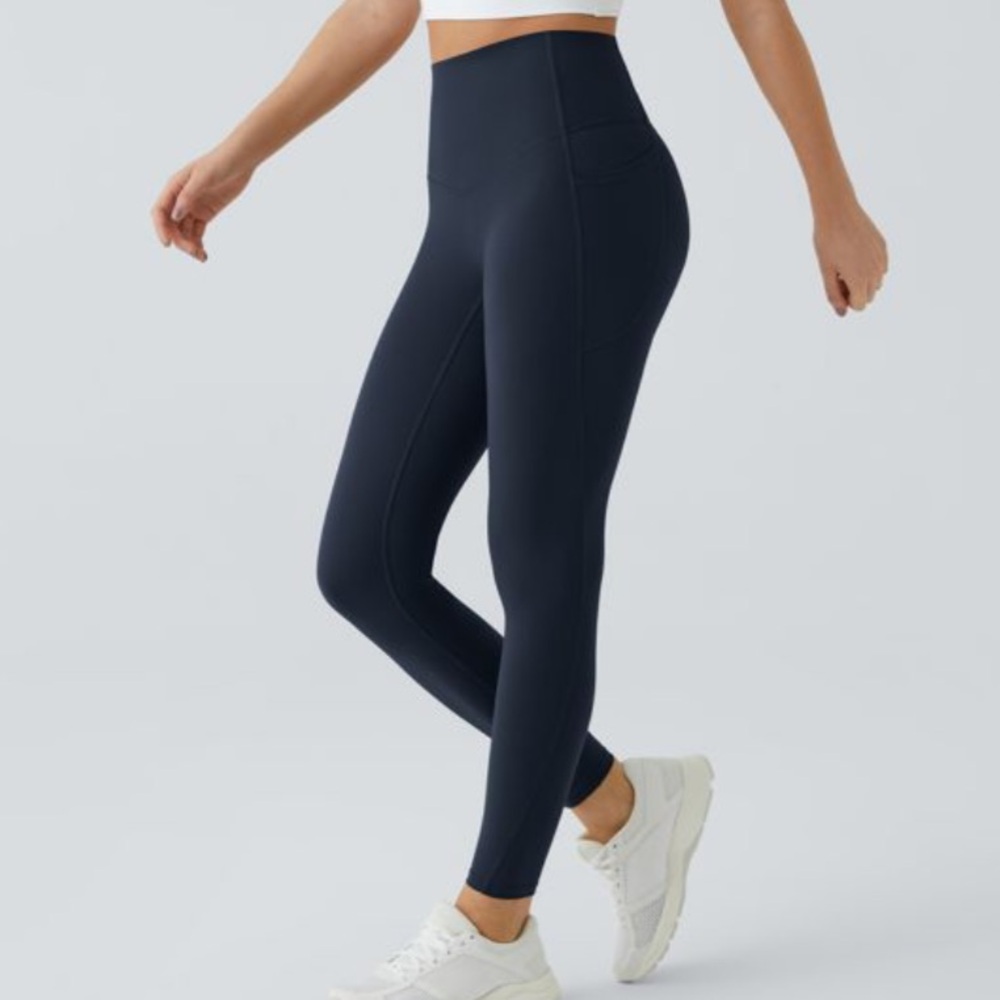Halara‎ UltraSculpt High Waisted Tummy Control Carbon Navy XS New With Tags
